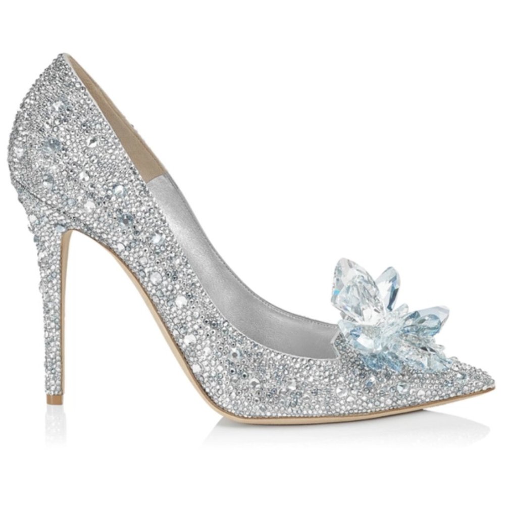 NEW Sparkly Bridal bride Crystal High Heels Pumps